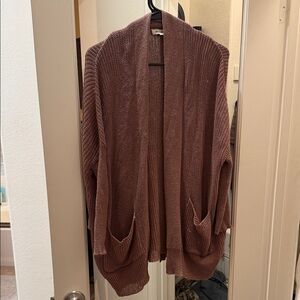 Women's Open Front Cardigan Sweater - Blush